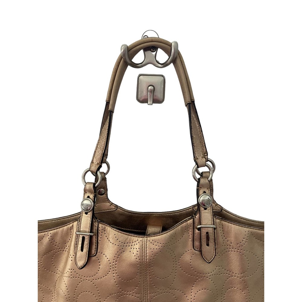 Coach Gold Signature Bag - Picture 6 of 9
